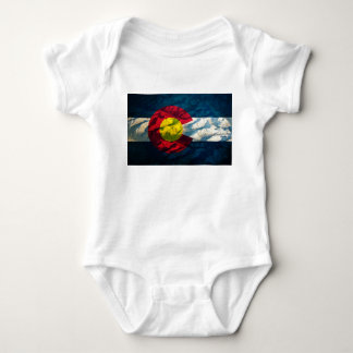 Berg för Colorado flaggasten Tee Shirt