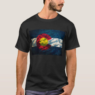 Berg för Colorado flaggasten Tee Shirt