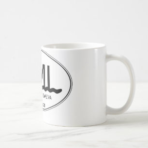 berg för smed för 11 uns keramisk kaffemugg sjö