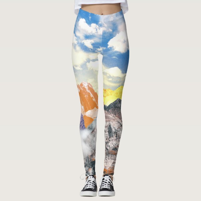 Berg (fotomontage) 1 leggings (Framsida)