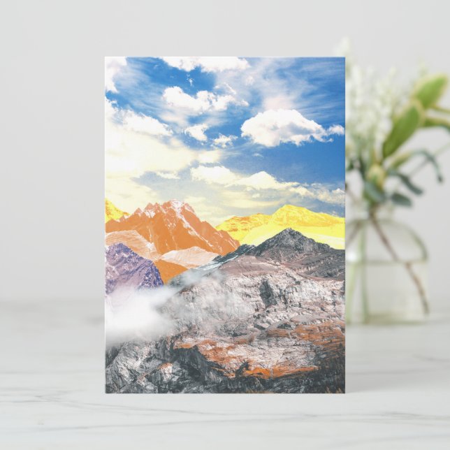 Berg (fotomontage) 1 tack kort (Stående Fram)