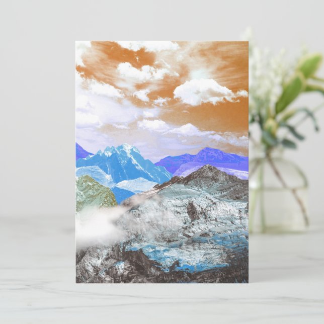 Berg (fotomontage) 2 tack kort (Stående Fram)