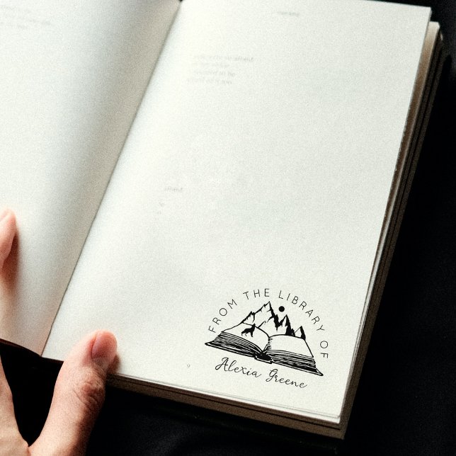 Berg Från Biblioteket Av, Anpassad Bok Stämpel (Skapare uppladdad)