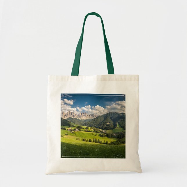 Berg | Funes Valley, Dolomites, Italien Tygkasse (Framsidan)