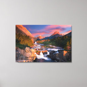Berg   Glacier National Park Montana Canvastryck