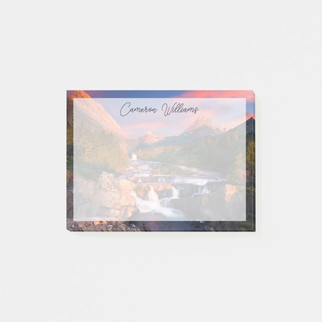 Berg | Glacier National Park Montana Post-it Block (Framsida)