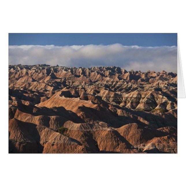 Berg i morgonfog hälsningskort (Framsidan Horizontal)