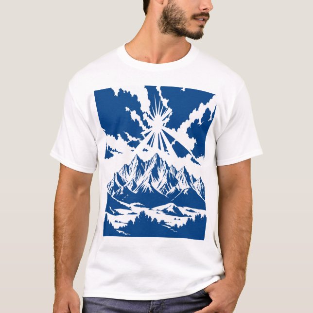 Berg i New Mexico T Shirt (Framsida)