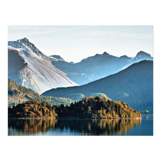 Berg i Norge, scenfotografi Fototryck (Framsidan)