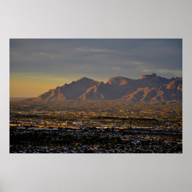 Berg i skymning poster (Framsidan)