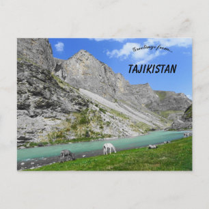 Berg i Tadzjikistan Vykort