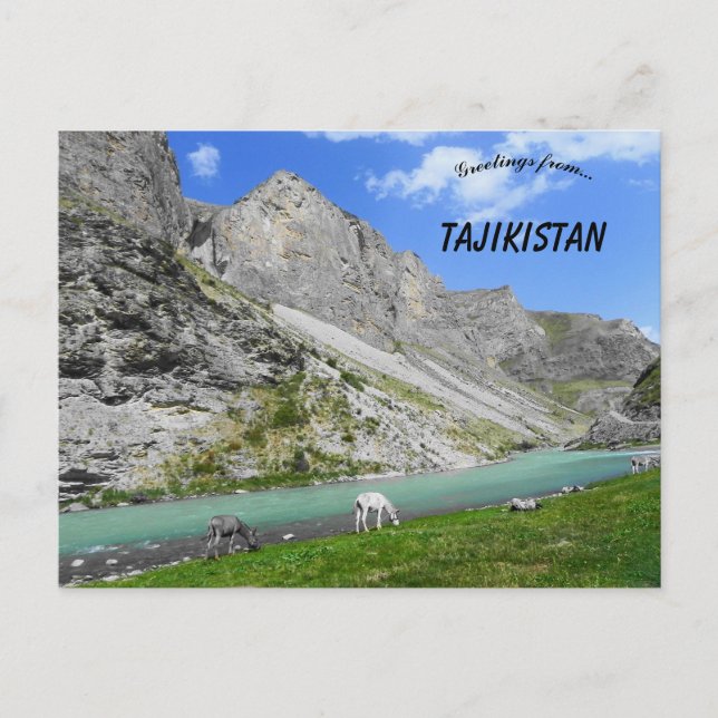 Berg i Tadzjikistan Vykort (Framsida)