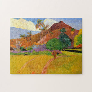 "Berg i Tahiti" - Paul Gauguin Pussel