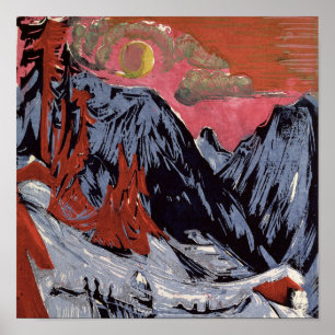 Berg i vintern, 1919 poster