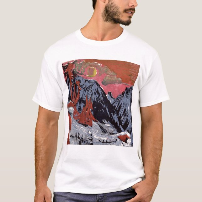 Berg i vintern, 1919 tee shirt (Framsida)