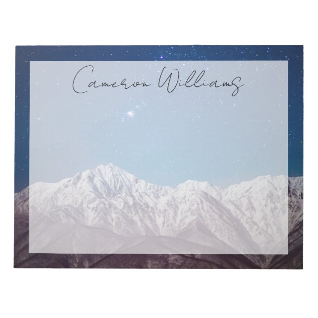 Berg | Jiigatake & Mt Kashima-yarigatake | Anteckningsblock (Framsida)