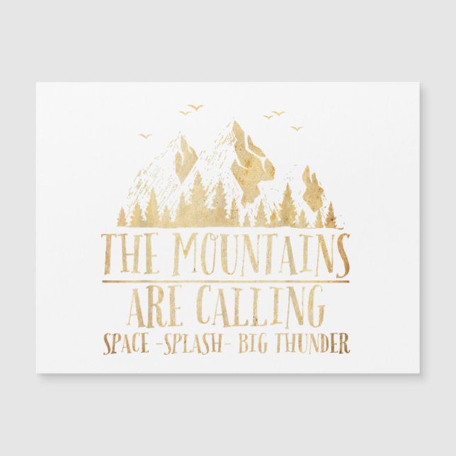 Berg kallar Space Splash Big Thunder (Framsida)