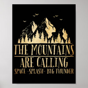 Berg kallar Space Splash Big Thunder Poster