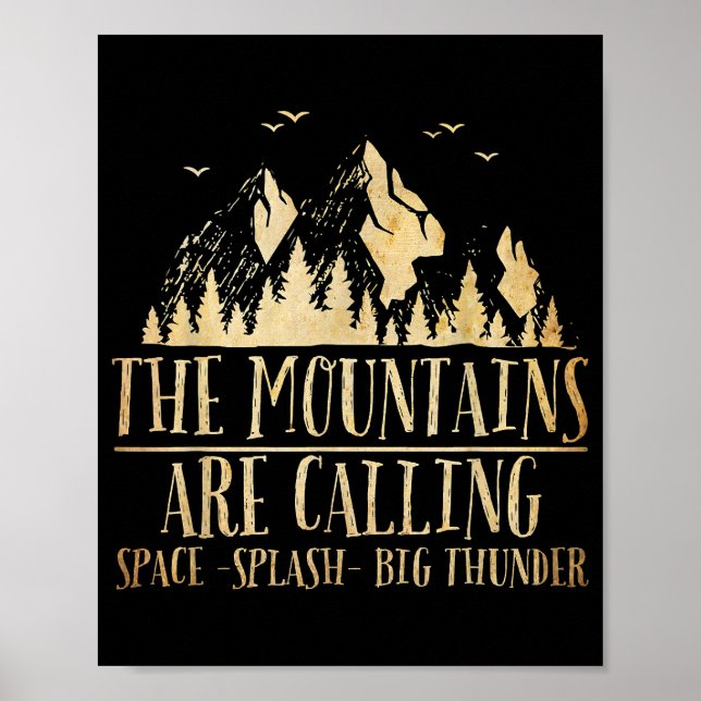 Berg kallar Space Splash Big Thunder Poster (Framsidan)