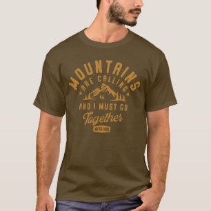 Berg kallar tillsammans unik vintage T-shirt