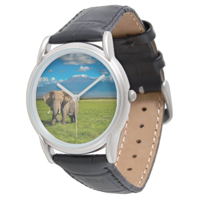 Berg | Kilimanjaro Tanzania, Afrika Armbandsur (Vinklad)