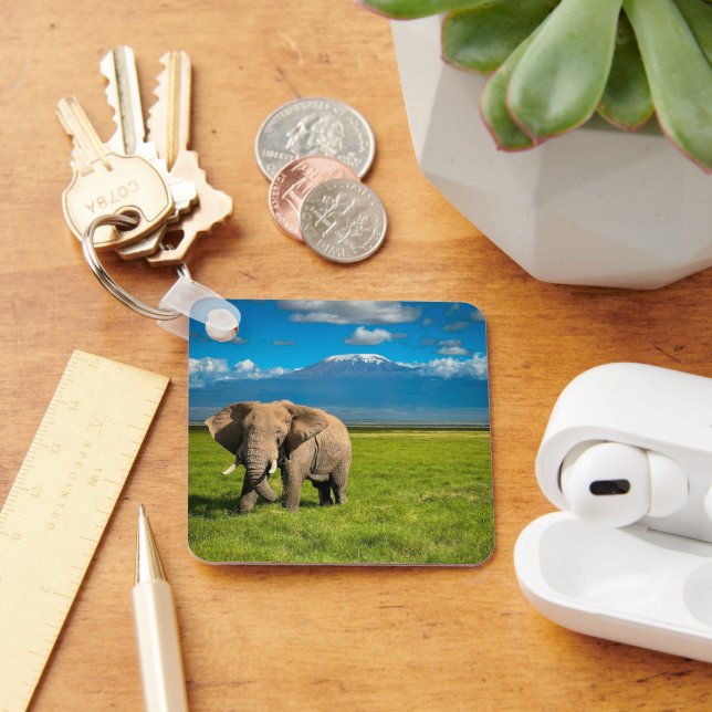 Berg | Kilimanjaro Tanzania, Afrika Nyckelring (Skrivbord)