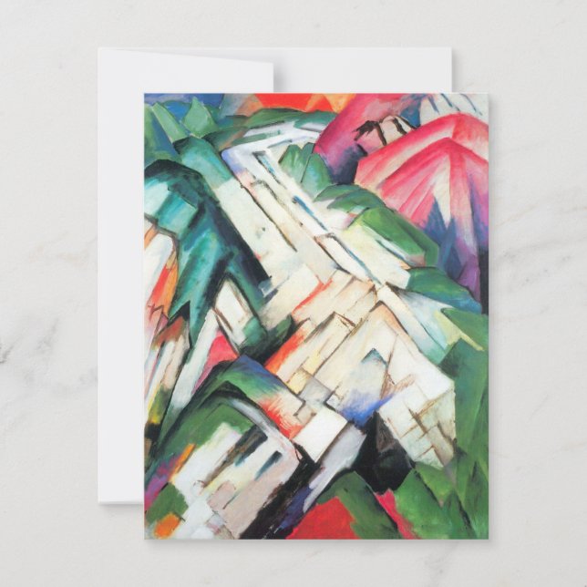 Berg (Landskap) av Franz Marc, Vintage Art (Framsida)