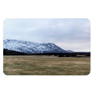 Berg landskap i island magnet
