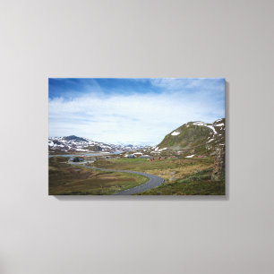 Berg landskap i norgekanvastryck canvastryck