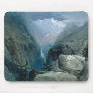 Berg landskap musmatta