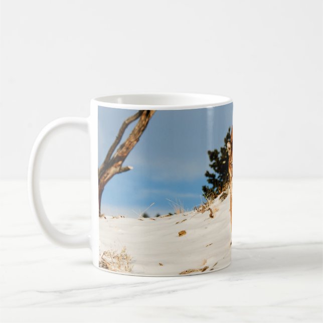 Berg Lejon på backe Kaffemugg (Vänster)