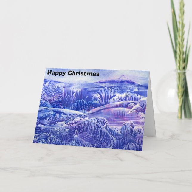 Berg lycklig jul helgkort (Framsida)