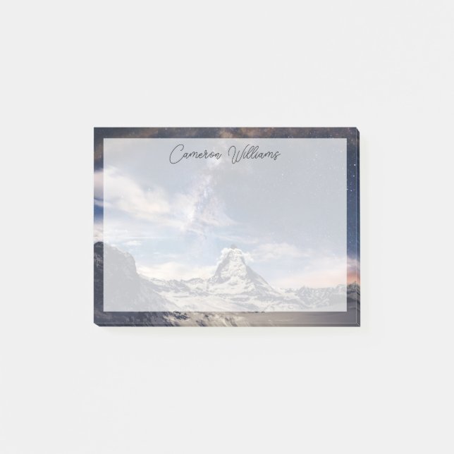 Berg | Matterhorn Zermatt Schweiz Post-it Block (Framsida)