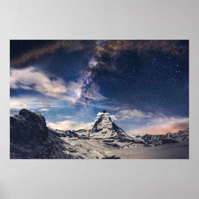 Berg | Matterhorn Zermatt Schweiz Poster (Framsidan)