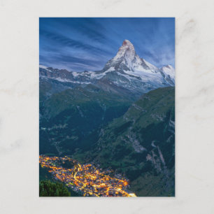 Berg Matterhorn, Zermatt, schweiziska alperna Vykort