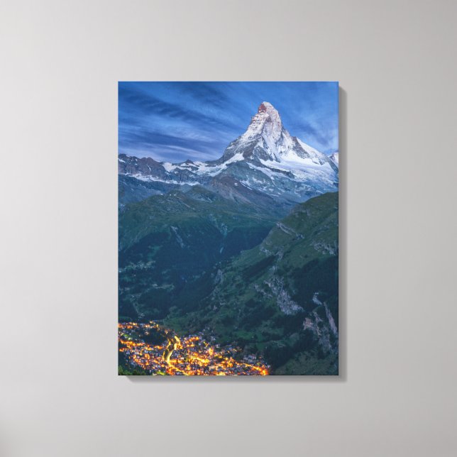 Berg | Matterhorn, Zermatt, schweiziska Alpernor Canvastryck (Framsida)