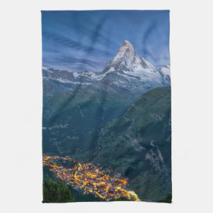 Berg   Matterhorn, Zermatt, schweiziska Alpernor Kökshandduk