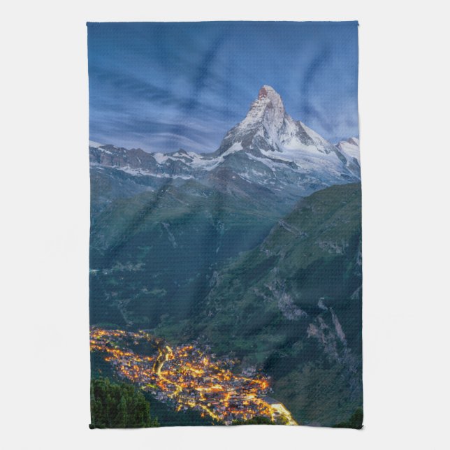 Berg | Matterhorn, Zermatt, schweiziska Alpernor Kökshandduk (Vertikal)