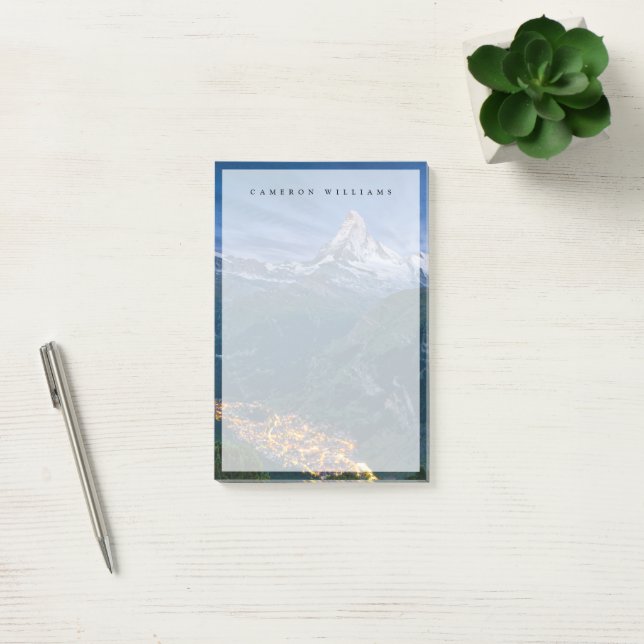 Berg | Matterhorn, Zermatt, schweiziska Alpernor Post-it Block (Kontor)