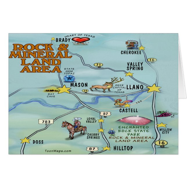 Berg & Mineral Hälsningskort (Framsidan Horizontal)