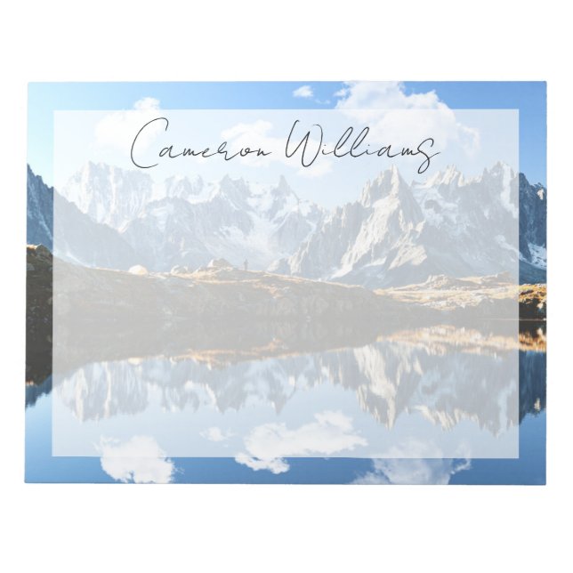 Berg | Mont Blanc Massif, Frankrike Anteckningsblock (Framsida)