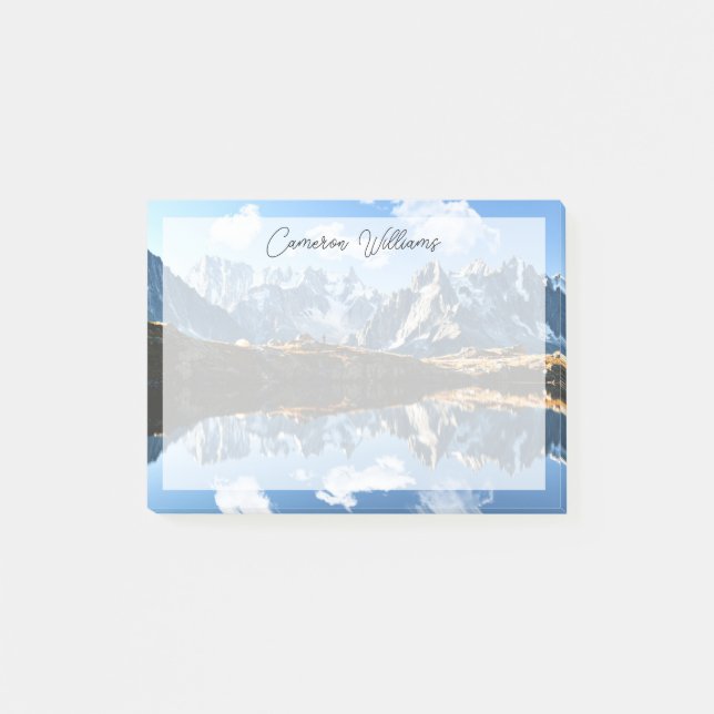 Berg | Mont Blanc Massif, Frankrike Post-it Block (Framsida)
