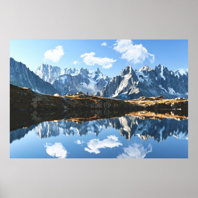 Berg | Mont Blanc Massif, Frankrike Poster (Framsidan)