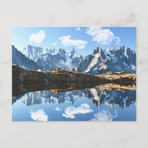 Berg Mont Blanc Massif, Frankrike Vykort