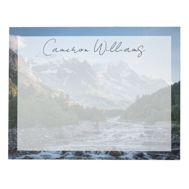 Berg | Mont Blanc Massif, Italien Anteckningsblock (Framsida)