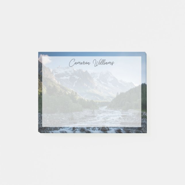 Berg | Mont Blanc Massif, Italien Post-it Block (Framsida)