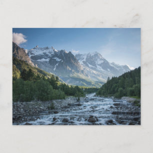Berg Mont Blanc Massif, Italien Vykort