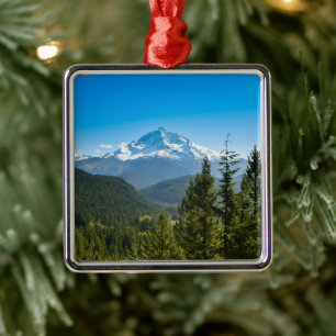 Berg Mt. Huva Oregon Julgransprydnad Metall