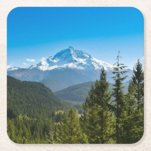 Berg Mt. Huva Oregon Underlägg Papper Kvadrat