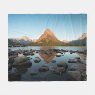Berg nationalpark för glaciär för sjö fleecefilt